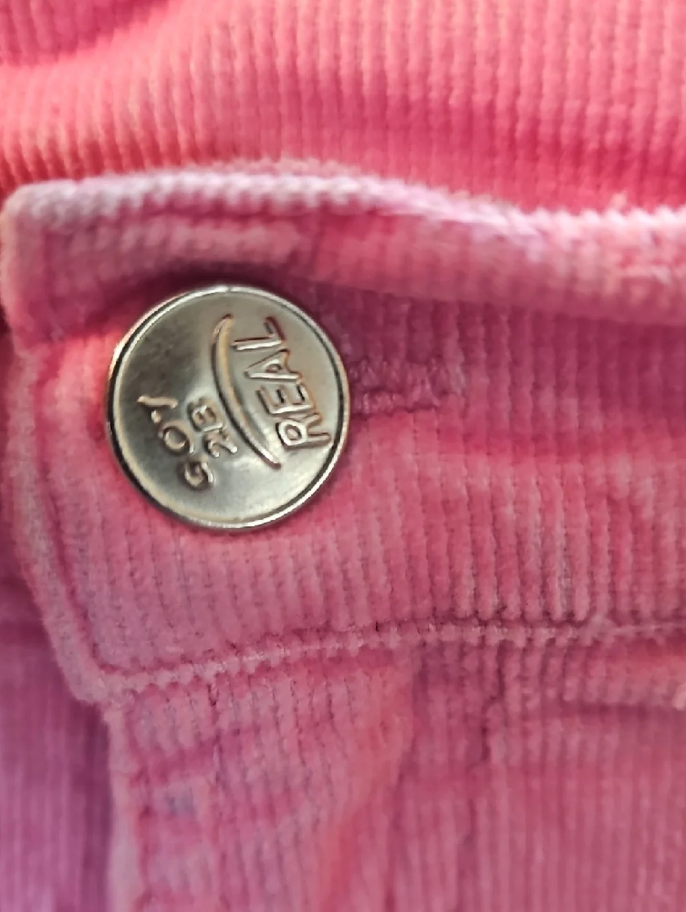 2B Real Girls Pink Corduroy Ruffle Mini Skirt Size 10/12